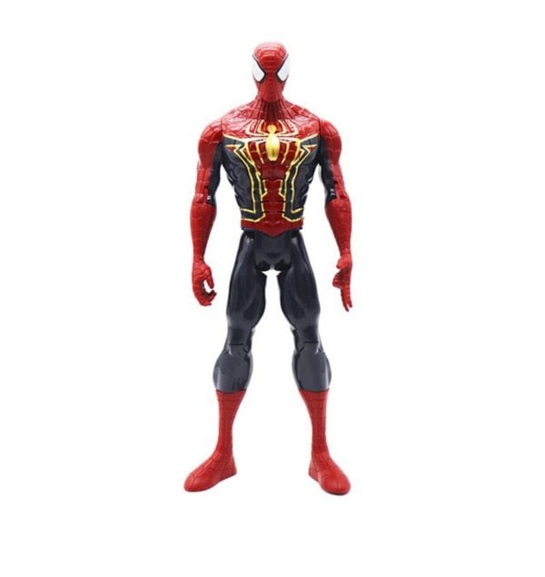 Boneco Homem Aranha 30 Cm Dourado Com Som E Luz