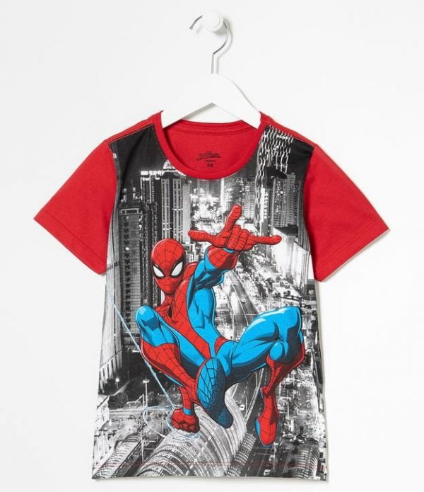 Camiseta Infantil Estampa do Homem Aranha - Tam 3 a 10 anos