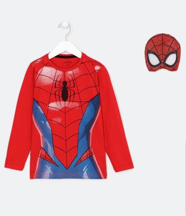 Camiseta Infantil com Estampa Realista do Homem Aranha - Tam 5 a 14 anos