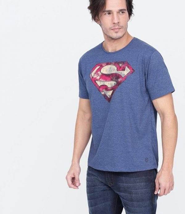 Camiseta Masculina com Estampa Super Homem