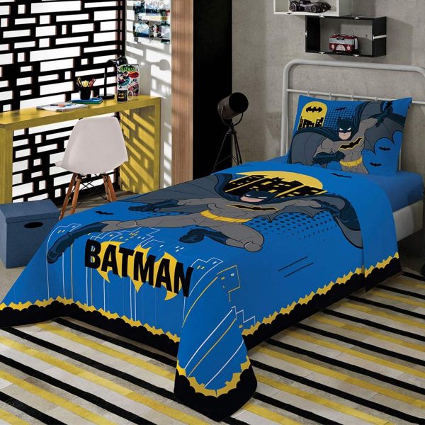 Jogo De Cama Infantil Batman Lepper 3 Peças