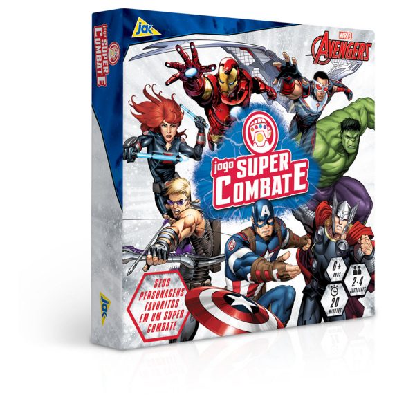 Jogo De Tabuleiro - Super Combate - Marvel - Jak - Os Vingadores - Toyster