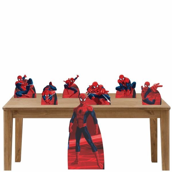 Kit Decoração De Festa Totem Display Homem Aranha - 7 Peças