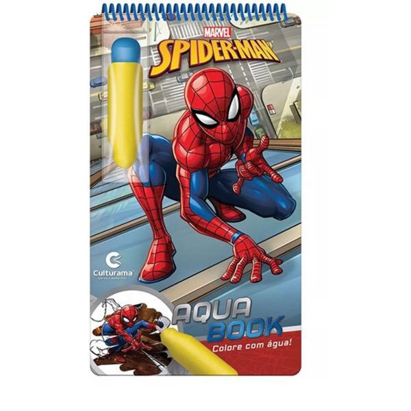 Livro Aquabook Homem-Aranha De Pintar Com Água