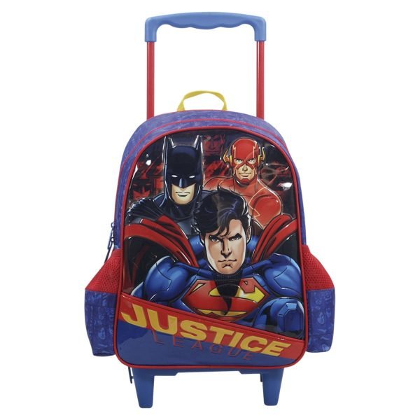 Mochila Com Rodinhas Liga Da Justiça Powerful 14 Pol Xeryus