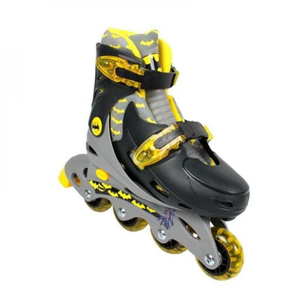 Patins Inline Batman Bel Sports - Preto/Amarelo - 31/34