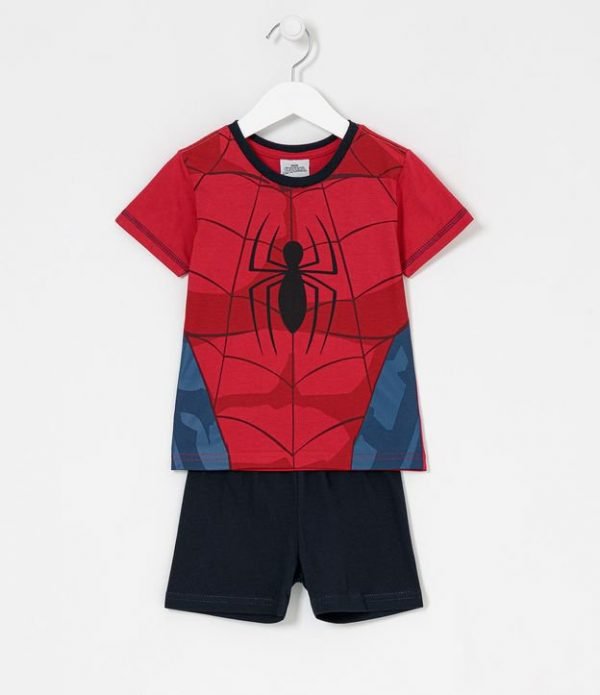 Pijama Infantil Curto Homem Aranha - Tam 1 a 10 anos