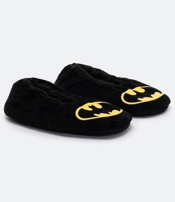 Sapatilha Infantil em Fleece Estampa Batman - Tam P ao G