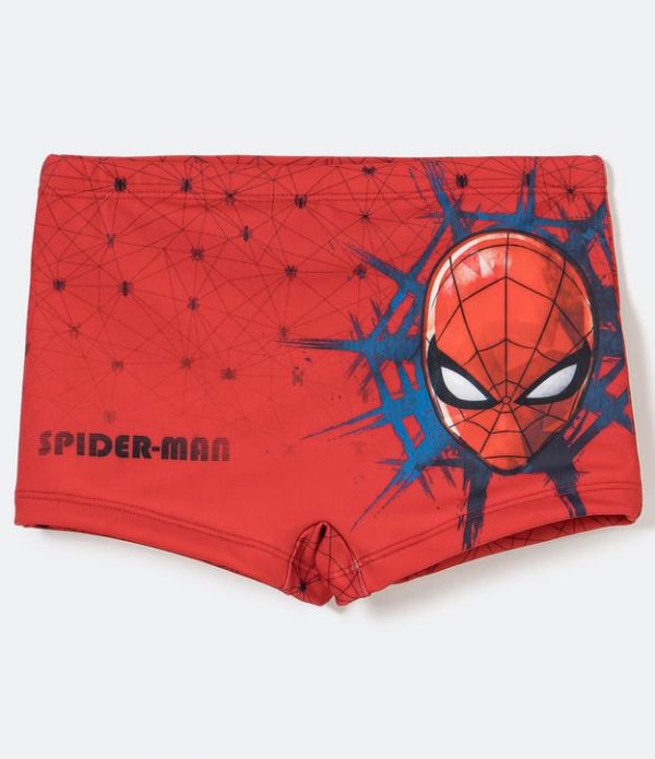 Sunga Infantil Boxer Estampa Homem Aranha - Tam 2 a 10 anos