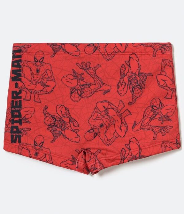 Sunga Infantil Boxer Estampa Homem Aranha - Tam 5 a 14 anos