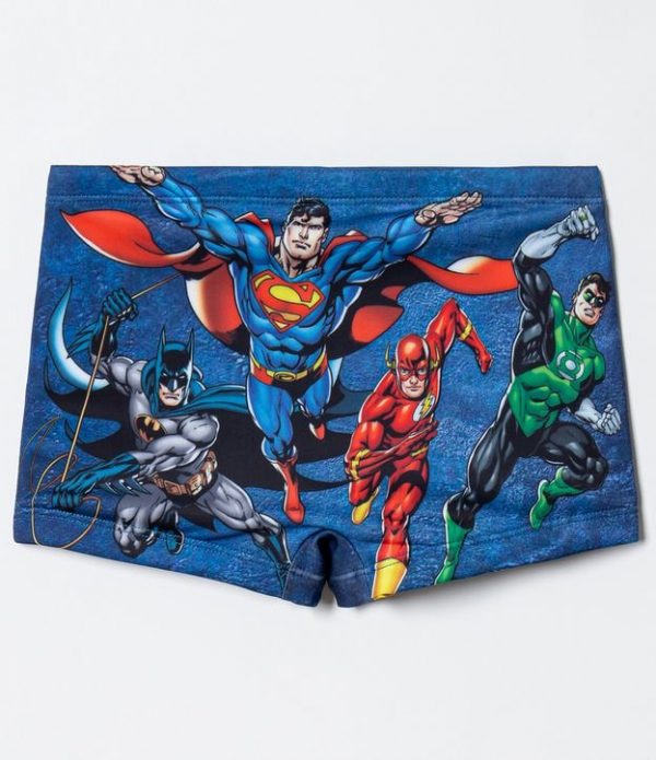 Sunga Infantil Boxer Estampa Super Homem - Tam 4 ao 10 anos