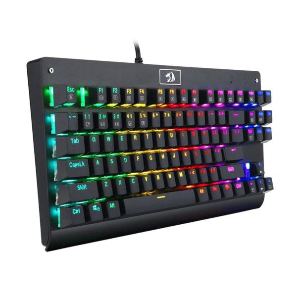 Teclado Mecânico Gamer Redragon Dark Avenger Rainbow Blue