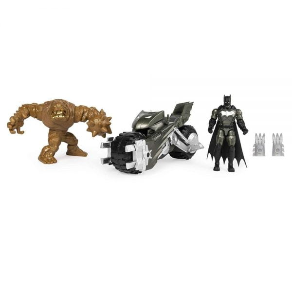 Veículo Com Figuras Batman E Clayface Com Batmoto - Sunny