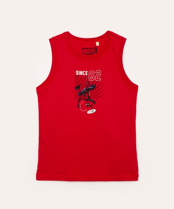 regata infantil homem aranha vermelho