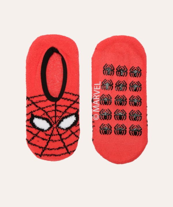 meia sapatilha infantil homem aranha vermelho