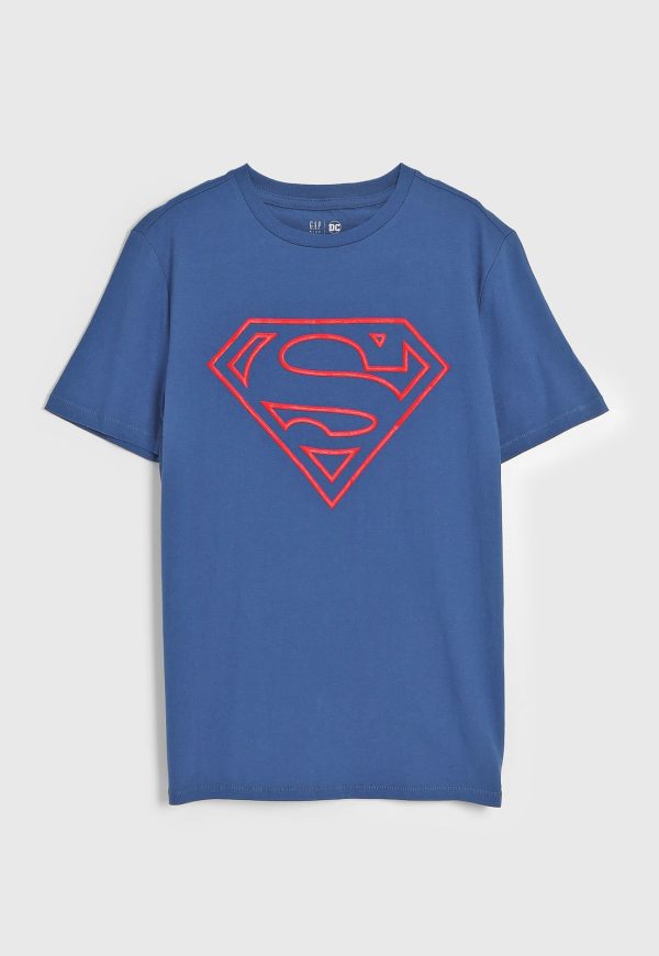 Infantil - Camiseta GAP Super Homem Azul