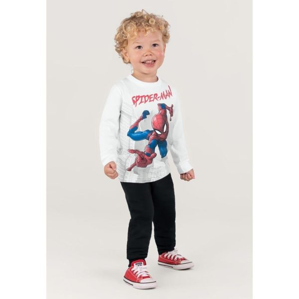 Infantil - Camiseta Homem Aranha Em Malha Branco Incolor