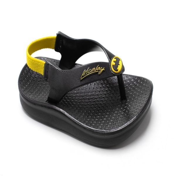 Infantil - Chinelo Papete Menino Mr Try Shoes Chinelinho Com Elástico Confortável Batman