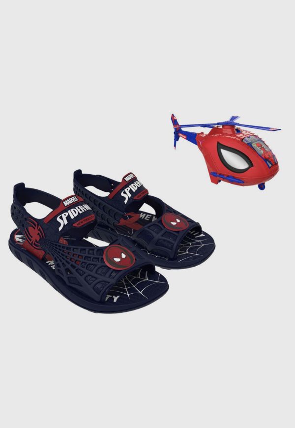 Infantil - Sandália Grendene Homem-Aranha Sky Operation Azul