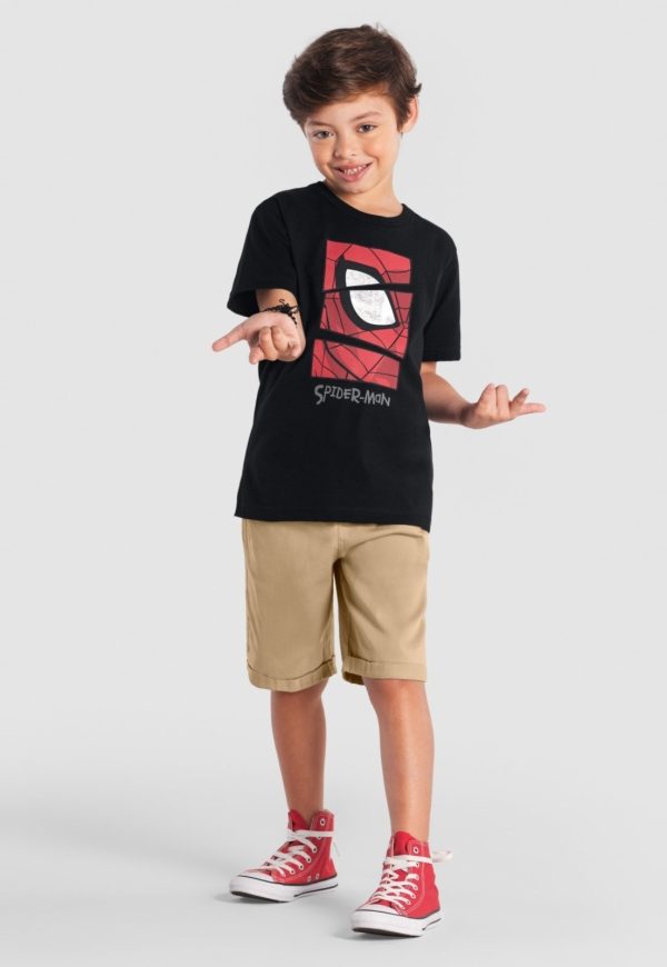 Infantil - Camiseta menino do homem-aranha Brandili