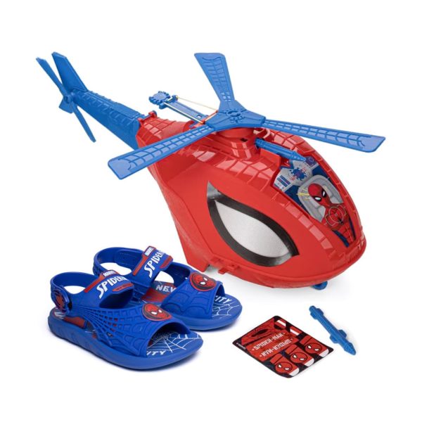 Infantil - Sandália Grendene Homem Aranha Sky Operation Azul/vermelho