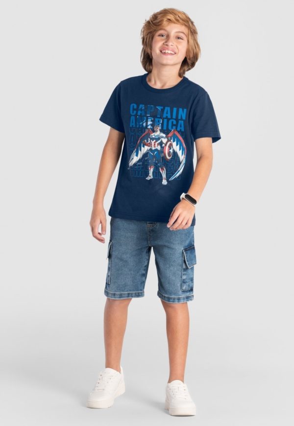 Infantil - Camiseta menino dos vingadores Brandili