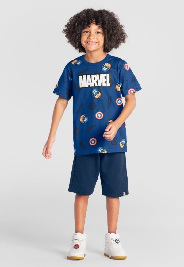 Infantil - Conjunto menino dos vingadores Brandili